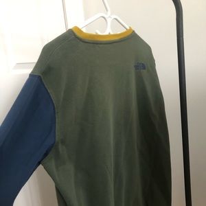 The north face green crewneck (M)